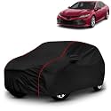AYSHU All-Weather Resistant Car Cover Compatible with Toyota Camry | Triple-Stitched Mirror &amp; Antenna Pockets with Elastic Bottom Hem &amp; Buckle Strap | Dustproof, UV Protection
