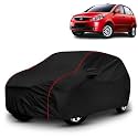 AYSHU All-Weather Resistant Car Cover Compatible with Tata Indica Vista | Triple-Stitched Mirror &amp; Antenna Pockets with Elastic Bottom Hem &amp; Buckle Strap | Dustproof, UV Protection