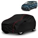 AYSHU All-Weather Resistant Car Cover Compatible with Mahindra Marazzo | Triple-Stitched Mirror &amp; Antenna Pockets with Elastic Bottom Hem &amp; Buckle Strap | Dustproof, UV Protection
