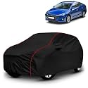 AYSHU All-Weather Resistant Car Cover Compatible with Hyundai Elantra | Triple-Stitched Mirror &amp; Antenna Pockets with Elastic Bottom Hem &amp; Buckle Strap | Dustproof, UV Protection