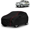 AYSHU All-Weather Resistant Car Cover Compatible with Tata Sumo Grande Dicor | Triple-Stitched Mirror &amp; Antenna Pockets with Elastic Bottom Hem &amp; Buckle Strap | Dustproof, UV Protection