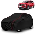 AYSHU All-Weather Resistant Car Cover Compatible with MG Hector Plus | Triple-Stitched Mirror &amp; Antenna Pockets with Elastic Bottom Hem &amp; Buckle Strap | Dustproof, UV Protection