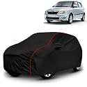 AYSHU All-Weather Resistant Car Cover Compatible with Skoda Fabia | Triple-Stitched Mirror &amp; Antenna Pockets with Elastic Bottom Hem &amp; Buckle Strap | Dustproof, UV Protection
