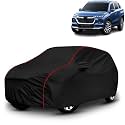 AYSHU All-Weather Resistant Car Cover Compatible with Maruti Suzuki Grand Vitara | Triple-Stitched Mirror &amp; Antenna Pockets with Elastic Bottom Hem &amp; Buckle Strap | Dustproof, UV Protection