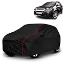 AYSHU All-Weather Resistant Car Cover Compatible with Ford Fiesta Classic | Triple-Stitched Mirror &amp; Antenna Pockets with Elastic Bottom Hem &amp; Buckle Strap | Dustproof, UV Protection