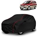 AYSHU All-Weather Resistant Car Cover Compatible with Chevrolet Tavera | Triple-Stitched Mirror &amp; Antenna Pockets with Elastic Bottom Hem &amp; Buckle Strap | Dustproof, UV Protection
