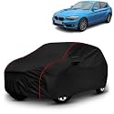 AYSHU All-Weather Resistant Car Cover Compatible with BMW 118 | Triple-Stitched Mirror &amp; Antenna Pockets with Elastic Bottom Hem &amp; Buckle Strap | Dustproof, UV Protection