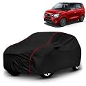 AYSHU All-Weather Resistant Car Cover Compatible with Maruti Suzuki WagonR | Triple-Stitched Mirror &amp; Antenna Pockets with Elastic Bottom Hem &amp; Buckle Strap | Dustproof, UV Protection