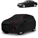 AYSHU All-Weather Resistant Car Cover Compatible with Jaguar SType | Triple-Stitched Mirror &amp; Antenna Pockets with Elastic Bottom Hem &amp; Buckle Strap | Dustproof, UV Protection