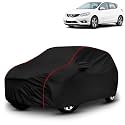 AYSHU All-Weather Resistant Car Cover Compatible with Nissan Pulsar | Triple-Stitched Mirror &amp; Antenna Pockets with Elastic Bottom Hem &amp; Buckle Strap | Dustproof, UV Protection