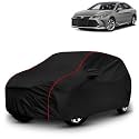 AYSHU All-Weather Resistant Car Cover Compatible with Toyota Avalon | Triple-Stitched Mirror &amp; Antenna Pockets with Elastic Bottom Hem &amp; Buckle Strap | Dustproof, UV Protection