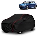 AYSHU All-Weather Resistant Car Cover Compatible with Maruti Suzuki Swift | Triple-Stitched Mirror &amp; Antenna Pockets with Elastic Bottom Hem &amp; Buckle Strap | Dustproof, UV Protection