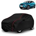 AYSHU All-Weather Resistant Car Cover Compatible with Renault Kwid | Triple-Stitched Mirror &amp; Antenna Pockets with Elastic Bottom Hem &amp; Buckle Strap | Dustproof, UV Protection
