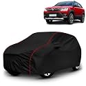 AYSHU All-Weather Resistant Car Cover Compatible with Maruti Suzuki Vitara Brezza | Triple-Stitched Mirror &amp; Antenna Pockets with Elastic Bottom Hem &amp; Buckle Strap | Dustproof, UV Protection