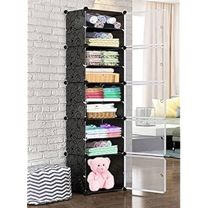 aysis portable wardrobe organizer foldable collapsible plastic wardrobe organizer for clothes 34 cm  19 cm  2 cm