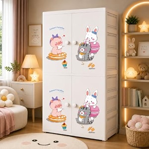 aysis premium modular wardrobe for bedroom kids room and home  spacious clothes storage cabinet with drawers and shelves  modern stylish design heavy duty multipurpose organizer -sweet-treats