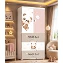 AYSIS Premium Modular Wardrobe for Bedroom, Kids Room and Home | Spacious Clothes Storage Cabinet with Drawers and Shelves | Modern Stylish Design, Heavy Duty, Multiuse Organizer- SJ6514-LITTLE Panda