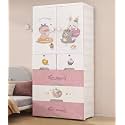 AYSIS Premium Modular Wardrobe for Bedroom, Kids Room and Home | Spacious Clothes Storage Cabinet with Drawers and Shelves | Modern Stylish Design, Heavy Duty, Multiuse Organizer -SJ6525-SWEET-TREATS