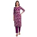 Ayukta Women39s Rayon Printed Straight Kurta
