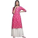 Ayukta Women Cotton Printed Straight Kurta