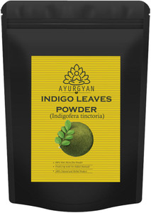 ayurgyan 250g natural indigo leaves powder indigofera tinctoria for natural hair dye 250 g