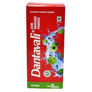 ayurvedic danta-valii gum massage powder for healthy amp strong teeth  complete oral care for mouth teeth amp gums  net weight - 100g  pack of 3