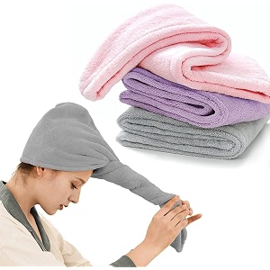 AYUS Microfiber Hair Towel Wrap for Women
