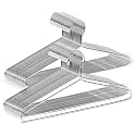 AyushEnterprises Metal Shirt Coat Hangers Stainless Steel Clothes Hanger with Polished Chrome, 17 Inch Silver Metal Wire Hanger Pack of 12