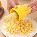 Corn Slicer Corn Peeler Corn Cutter Corn Chopper Corn Seeds Remover Corn Stripper Kernels Remover with Stainless Steel Blades Manual Kitchen Tools Multicolor (Small)