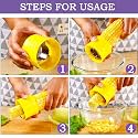 Corn Slicer Corn Peeler Corn Cutter Corn Chopper Corn Seeds Remover Corn Stripper Kernels Remover with Stainless Steel Blades Manual Kitchen Tools Multicolor (Medium)