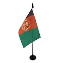 AZ FLAG Afghanistan Table Flag 4x6 in 100D Polyester Plastic Base
