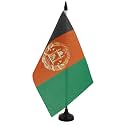 AZ FLAG Afghanistan Table Flag 6x8 in 100D Polyester Plastic Base