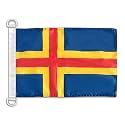 AZ FLAG Aland Boat Flag 12x18 in Mesh Polyester Plastic Rings