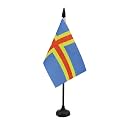 AZ FLAG Aland Table Flag 4x6 in 100D Polyester Plastic Base