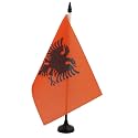 AZ FLAG Albania Table Flag 6x8 in 100D Polyester Plastic Base