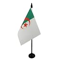 AZ FLAG Algeria Table Flag 4x6 in 100D Polyester Plastic Base
