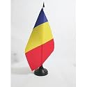 AZ FLAG Andorra Civil Table Flag 6x8 in 100D Polyester Plastic Base