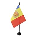AZ FLAG Andorra Table Flag 4x6 in 100D Polyester Plastic Base