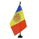 AZ FLAG Andorra Table Flag 6x8 in 100D Polyester Plastic Base
