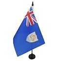 AZ FLAG Anguilla Table Flag 6x8 in 100D Polyester Plastic Base