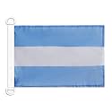 AZ FLAG Argentina Civil Ensign Boat Flag 12x18 in Plastic Rings