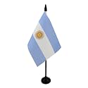 AZ FLAG Argentina Table Flag 4x6 in 100D Polyester Plastic Base