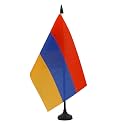 AZ FLAG Armenia Table Flag 6x8 in 100D Polyester Plastic Base