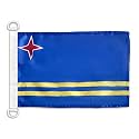 AZ FLAG Aruba Boat Flag 12x18 in Mesh Polyester Plastic Rings