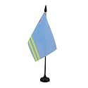 AZ FLAG Aruba Table Flag 4x6 in Dutch 100D Polyester Plastic Base