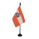 AZ FLAG Austria with eagle Table Flag 4x6 in 100D Polyester Plastic Base