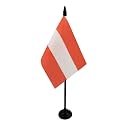 AZ FLAG Austria Table Flag 4x6 in 100D Polyester Plastic Base