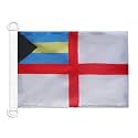 AZ FLAG Bahamas Naval Ensign Boat Flag 12x18 in Plastic Rings