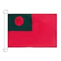 AZ FLAG Bangladesh Civil Ensign Boat Flag 12x18 in Plastic Rings