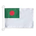 AZ FLAG Bangladesh Naval Ensign Boat Flag 12x18 in Plastic Rings